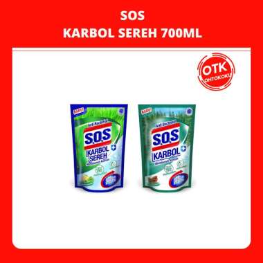 SOS PEMBERSIH KARBOL 700ML REFILL sereh