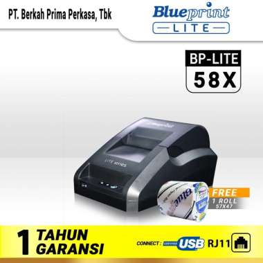 Printer Thermal PPOB Printer Kasir BLUEPRINT Lite 58X Support (USB+RJ11)