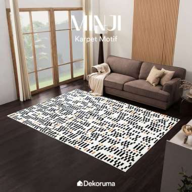 Dekoruma MINJI Karpet Ruang Tamu Minimalis Ukuran 200x290 cm