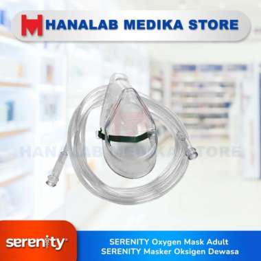 SERENITY Oxygen Mask Adult / SERENITY Masker Oksigen Dewasa