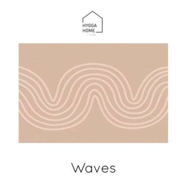 Keset Gulung Super Serap Air Anti-Slip Keset Marmer Absorbent Bath Mat Waves