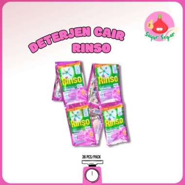 Sayur Segar - Rinso Sabun/Deterjen Cair/Liquid Detergent 36 Pcs/Pack