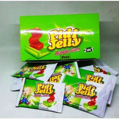Pidi Jelly Bubble Gum 2in1 Permen Karet Jelly Pidi isi 30pcs