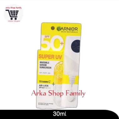 GARNIER Super UV Invisible Serum Sunscreen Vitamin C Air Lock SPF 50+ PA++++ 30ml