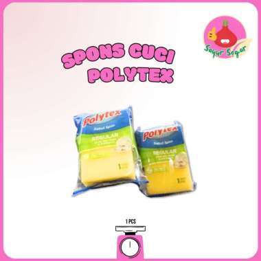 Sayur Segar - Polytex Spons Sabut Cuci piring 1 pcs / Sponge