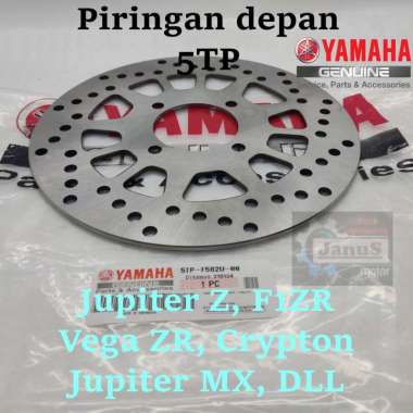 Piringan Cakram Depan 5TP 100 % ORI YAMAHA JUPITER Z BURHAN ROBOT VEGA F1ZR CRYPTON MX PRESISI AWET