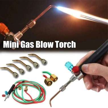 Set Welding Torch/Alat Blender las mini/Pistol Asetilen Oksigen Gas Las Hitam