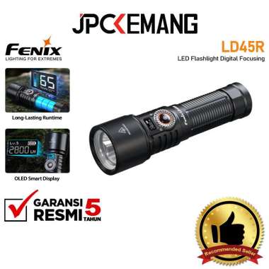 JPC KEMANG Fenix LD45R LED Flashlight Digital Focusing 2800 Lumens Senter Fenix LD 45R Flash Light G
