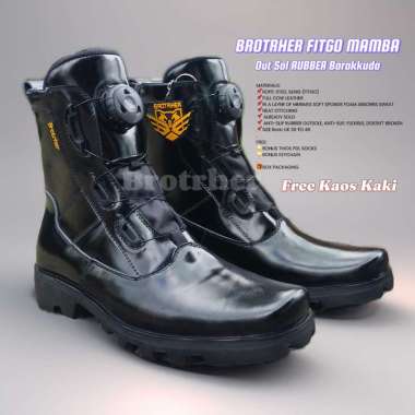 BOSSINDO Fitgo Barakkuda Sepatu Pdh Sol Radial 42 PDH Tali putar