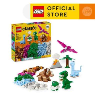 LEGO Classic 11041 Creative Dinosaurs (450 Pieces), Building Block, Toys, Bricks