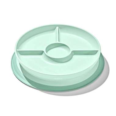 Oxo Tot Stick & Stay Suction Divided Plate - Opal