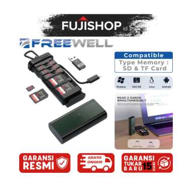 FreeWell Duo Card Reader For Type SD / TF Memory Card
