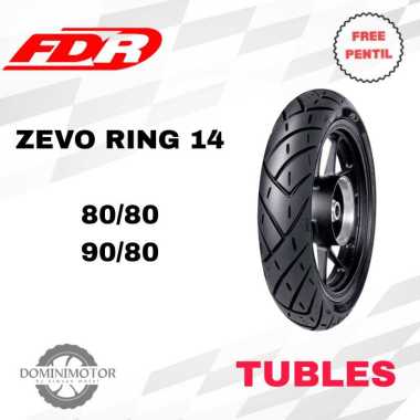 FDR ZEVO 80/80 90/80 100/80 110/80 Ring 14 Tubeless Ban Motor Ring 14 Ban Motor Tubeless 100/80-14