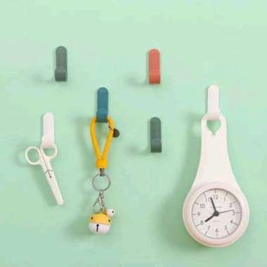 (4pcs) AGTG710 Gantungan Tempel Dinding Hook J / Hook Tempel Dinding Gantungan Baju / Cantolan Baju 