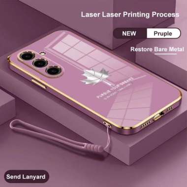 Promo Case Maple Samsung A16 4G / Samsung A16 5G Softcase Plating Terbaru Samsung A16 5G Ungu