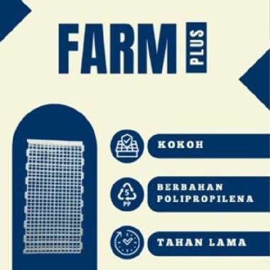 Slat Plastik Original Tatakan Alas Kandang Hewan Kambing, Ayam, Ikan koi, Kelinci