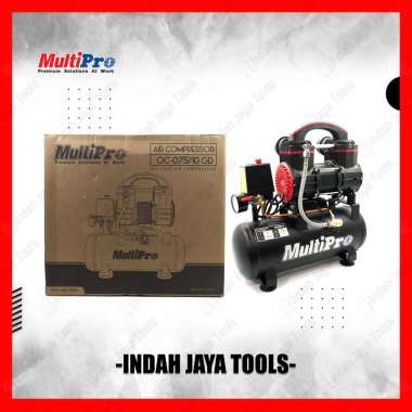 MULTIPRO OC-075/10 GD Air Compressor 3/4 HP - Kompresor Angin Udara 10 Liter Oil-Less Oiless