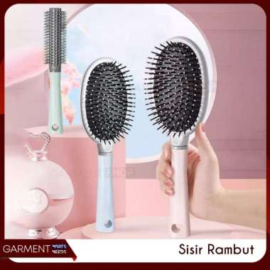 Sisir Rambut Wanita Besar Anti Kusut Cushion Comb Model Wet Brush Oval Roll Pijat Kepala Hair Style 