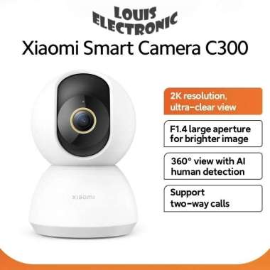 XIAOMI C300 Smart CCTV WiFi Camera 2K Ultra-Clear 3MP F1.4 AI Detection