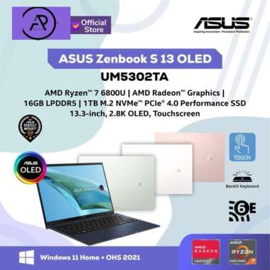 ASUS Zenbook S 13 OLED UM5302TA/R7-6800U/16GB/1TB/13.3" 2.8K/W11+OHS/2