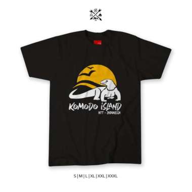 Kaos Tshirt Baju Obral Murah Combed 30 Distro labuan bajo pulau komodo polos custom indonesia pria w