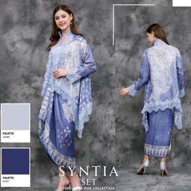 Kebaya Biru Kebaya Wisuda Kebaya Modern Kebaya Premium Kebaya Jumbo Kebaya Batik Outer Batik One Set