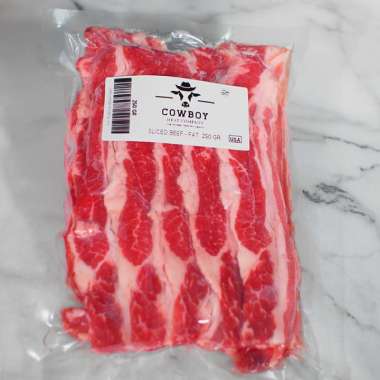BEEF SLICE SEGAR UNTUK TERIYAKI FATTYLICIOUS daging sapi iris tipis 250 g