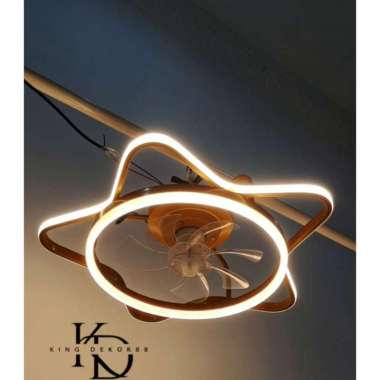 FANI Lampu Kipas Gantung Lampu Kipas Angin Plafon Remote Lampu Kipas Angin Gantung Plafon Lampu LED