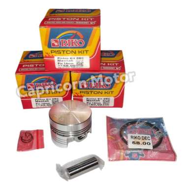 Piston Kit MENTAH CUSTOM 58 58.5 59 60 PEN 14 RIKO MENTAHAN 58
