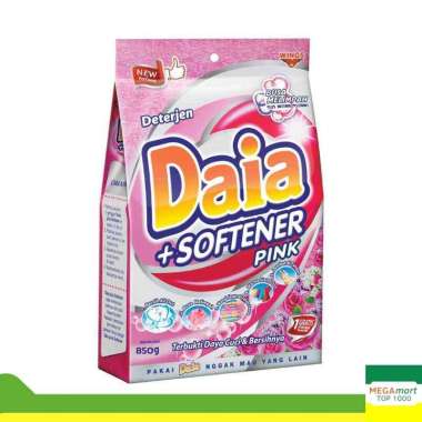 Promo Harga Daia Deterjen Bubuk + Softener Pink 850 gr - Blibli