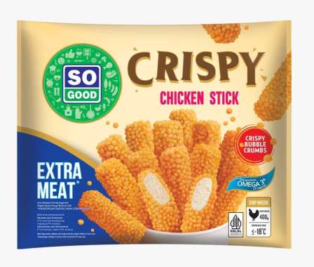 SO GOOD CRISPY CHICKEN STICK 400GR NAGET STIK AYAM KRISPI HALAL