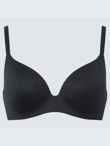 UNIQLO WIRELESS BRA WANITA TANPA KAWAT 3D HOLD 30/32 ABC BLACK