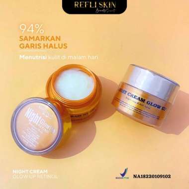 Refliskin Night Cream Retinol Original by Refli Skin x Lglow Beauty Night Cream Glow Up