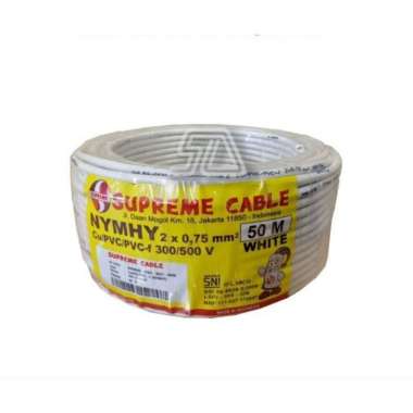 KABEL NYMHY 2X0.75 SUPREME SERABUT TEMBAGA METERAN