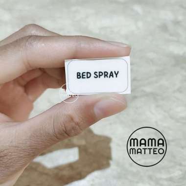 STICKER BENING Label Nama Botol Refill Isi Ulang Stiker Rumah Tangga Sticker Only Bed Spray