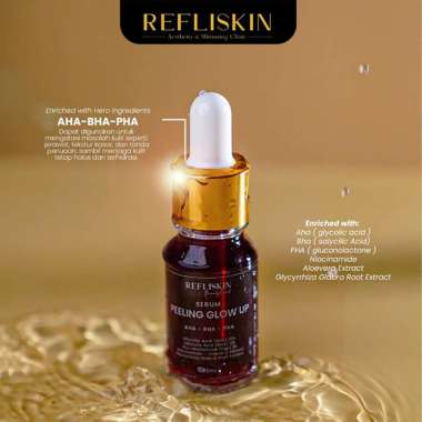 REFLISKIN SKINCARE SERUM PEELING GLOW UP SERUM EKSFOLIASI WAJAH ORIGINAL BPOM Serum Peeling Glow Up