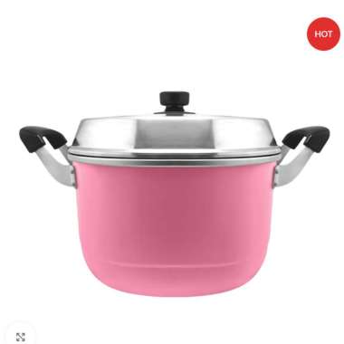 [Baru 2024] MASPION Mikado Dandang Alcor / Dandang Warna Murah / Panci Pengukus [Warna Random] 28 cm