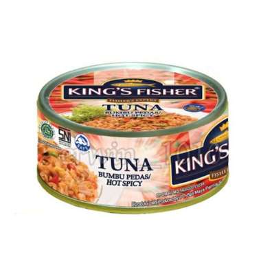 tuna kaleng king's fisher saus pedas chili 170