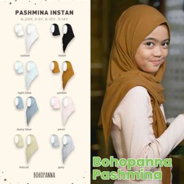 Kerudung Anak - Bohopanna Pashmina 11-14Y Golden