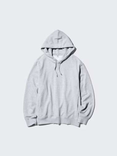 UNIQLO Jaket Pullover Sweat Hoodie pria gray M