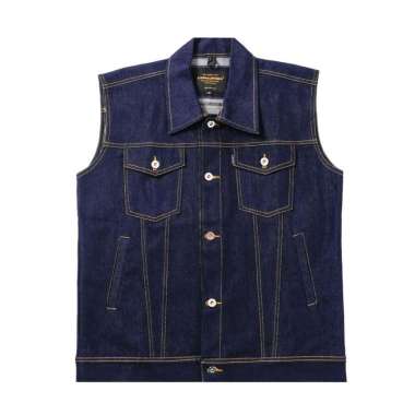 JAKET PRIA - BOSTON VEST DENIM JACKET BLUE INDIGO M