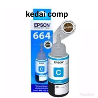 Tinta Printer Epson 664 Cyan Original