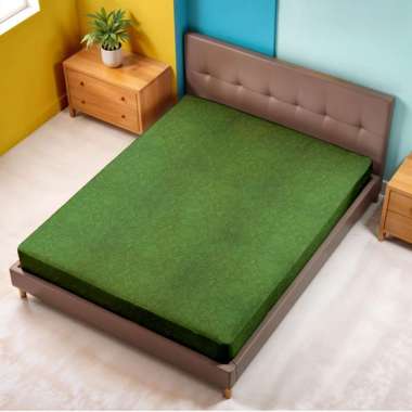 Berkah Saluyu - Sprei Emboss Ukuran 180x200cm Motif Mewah Elegan DarkGreen
