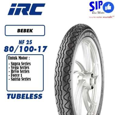 Ban motor bebek tubeless IRC NF25 80/100-17 NF 25