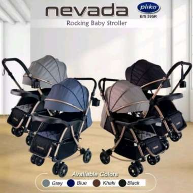 Pliko Nevada 395 Kereta Bayi Reversible Handle/Stroller baby - Lavie Baby House Khaki