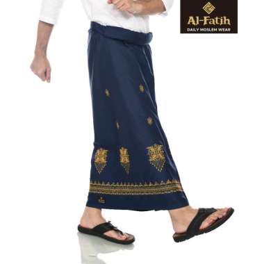 Sarung Bordir Pintu Aceh Motif Timbul Keren Sarung Sholat Pria Dewasa Aceh Navy
