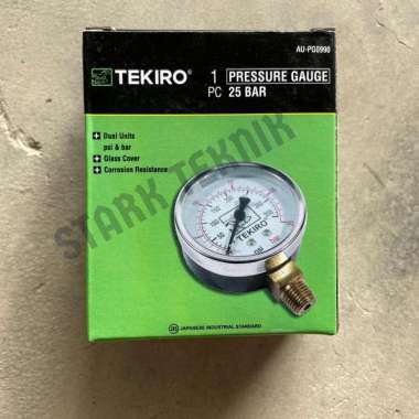 Amper Angin Tekiro Presure Gague Amper Tekanan Angin - 25 Bar