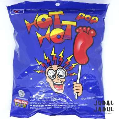 Permen kaki Bronson Hot Hot Pop 125gr ( 1 Pcak Isi 25 Pcs ) 1 Pack