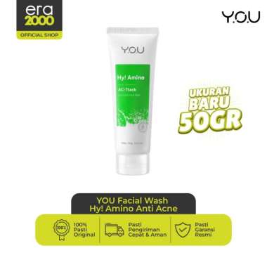Era 2000-You Hy! Amino Facial Wash 50g | Sabun Cuci Muka OIL CONTROL