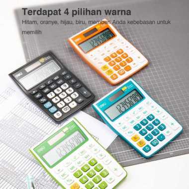 Deli Kalkulator Scientific 12 Digit LCD Garansi 3 Tahun Calculator Scientific Lucu Portable Green